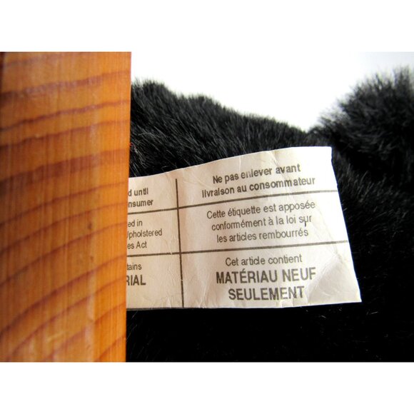 Black BEAR Head MOUNT Wall Decor Polyester on Wood Plaque Made in Canada 8.2" - Picture 8 of 10